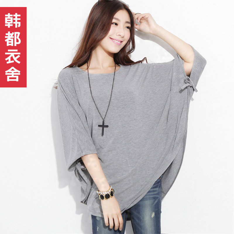 <span class=H>季候</span><span class=H>风</span>2012夏正品 蝙蝠袖 t恤 短袖 圆领 女 时尚 短袖 t恤 夏装