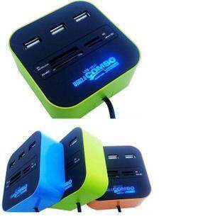 COMBO hub 读卡器 多功能读卡器 USB 2.0HUB usb 分线器