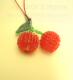 出口日本 纯手工串珠樱桃手机挂件