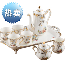 潮商重金打造/欧式茶具套装咖啡套/送礼佳品/结婚礼物/优质骨瓷器