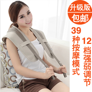  正品 肩周炎 肩颈捶打按摩披肩 肩膀 颈椎按摩器 颈部腰部 加热型