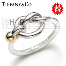 Tiffany plata de ley 925 joyas anillo complejo cajas de regalo sencillo