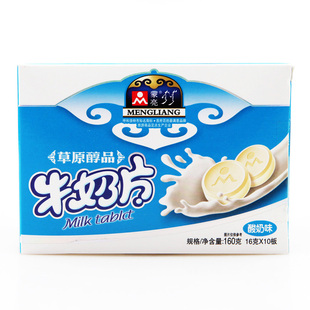  蒙亮 奶酪零食 草原醇品酸奶牛奶片160g