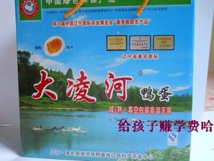  东北特产/朝阳特产  大凌河/咸 熟鸭蛋 真空包装（礼品装）