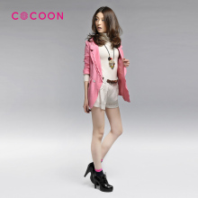 COCOON可可尼2012新品百搭翻边褶皱短裤 201208011原价678