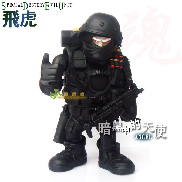 新年 礼物 飞虎精英 CS 反恐精英 兵人 军人 公仔 模型 特种部队