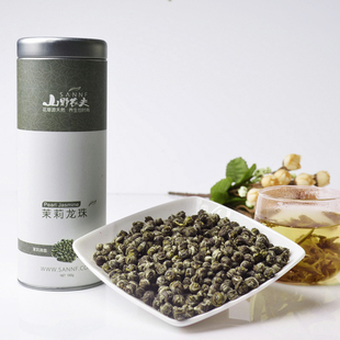 山野农夫 新茶 茉莉花茶 特级茉莉龙珠 龙珠王 150克/罐 包邮