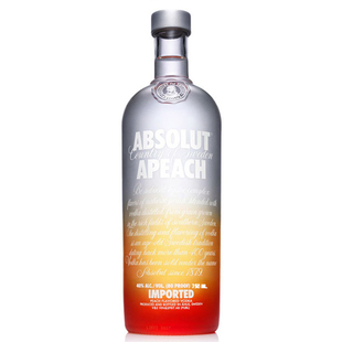  特价洋酒 原装进口 瑞典ABSOLUT绝对伏特加酒 蜜桃味 包邮