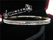 Cartier Cartier de diamantes en oro rosa de 2011 brazalete de acero nuevo borde de oro rosa pulsera de titanio mujeres de Europa