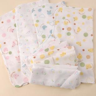 [Children want to play] baby wash towel double gauze handkerchief cartoon of  baby milk towel specials