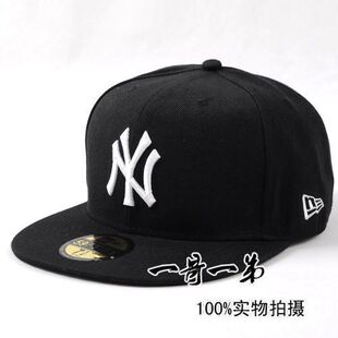 纽约扬基NY平沿帽 街舞帽子 休闲帽 嘻哈帽 平沿帽 mlb帽 棒球帽