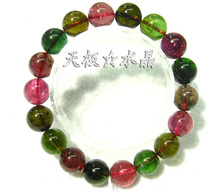 【天极水晶】正品天然精品碧玺手链11.5mm(NO.9596)~实物拍摄