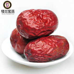  楼兰蜜语 新疆特产和田一级枣和田枣和田大红枣子500g 2件包邮