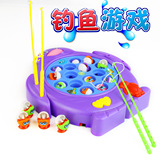 良兴儿童钓鱼玩具 电动音乐大号 宝宝钓鱼玩具套装 幼儿益智玩具