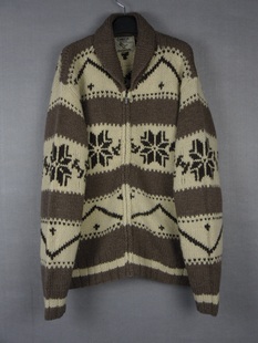 古着 加拿大特色产品 纯手工 重磅粗线100%羊