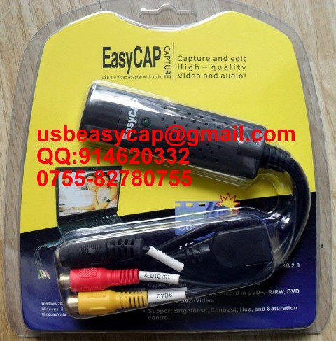 USB采集卡  USB采集棒视频卡 EasyCap USB Video Capture DC60