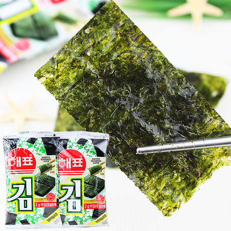 the republic of korea Imported Haipiao Roasted seaweed Salty and not greasy)Packet containing 8 Snack foodsin the Snacks/Nuts/Specialty , Squid/Dried fish/Seafood ready , Seaweed Series category - from Buy2taobao.com to provide professional Taobao agent buy service