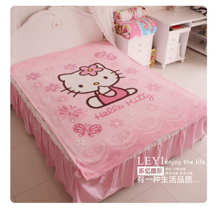 Special  coral carpet cartoon coral carpet child childrens blankets KT cat blanket wholesale