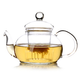 一屋窑正品202F 泡茶壶 耐热玻璃花茶壶 透明过滤网花草茶具600ml
