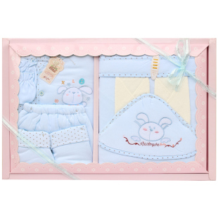  含包被/婴儿用品/新生儿保暖礼盒/宝宝加厚棉衣套装/秋冬衣服装