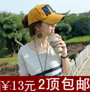韩版鸭舌帽子 男女士NYC春季夏天韩国嘻哈户外遮阳棒球帽 女 潮