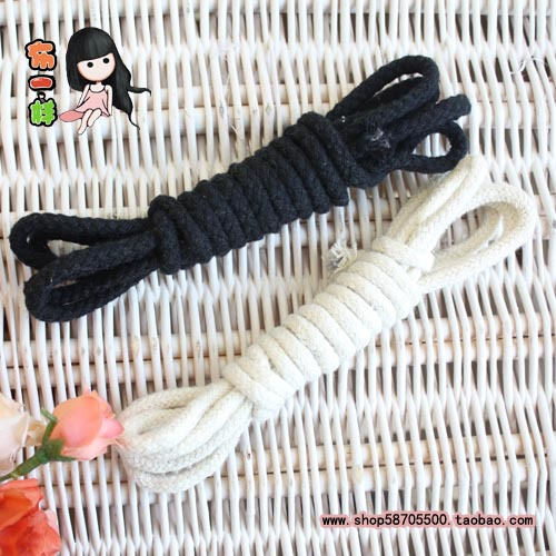 棉质束口绳 黑 白 1元=2米 diy布艺手工辅料 zakka风格|ruв категории домашний ткань, швейная diy материалов, инструментов и готовой продукции, швейная diy аксессуары/аксессуары/аксессуары, канат - от Buy2taobao.com для оказания профессиональной услуги покупки агента Taobao