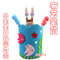 布艺笔筒 儿童立体手工制作DIY 宝宝玩具 早教幼儿园创意粘贴25g