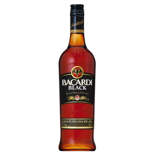  特价【洋酒】仓储直供BACARDI Black百加得朗姆酒黑750ml
