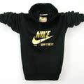 男装加绒外套NIKE耐克品牌 连帽长袖运动卫衣 黑色223
