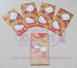  正品日本SANRIO金色Hello Kitty百元红包袋利是封