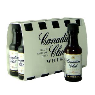  【洋酒】Canadian Club加拿大俱乐部威士忌酒版50ml（塑胶瓶）