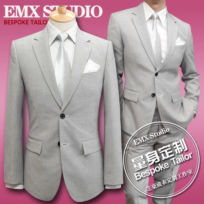 西装实体店量身定制男灰白经典商务多功能修身英伦面试西服套装在类目 个性定制/设计服务/DIY, 服饰箱包定制, 服装定制, 工作服/校服/商务服定制中 - 来自Buy2taobao.com提供专业的淘宝代购服务