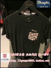 Футболка мужская 现货！威格/wrangler专柜正品代购2014年春款男t恤w11613j03k99 Whig