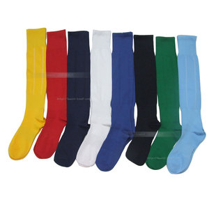 Shop fashion comfortable posting solid Football Socks long tube widening anti-sliding sport socks stockings blue