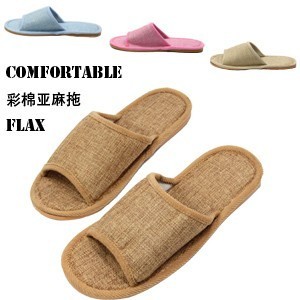 Golden Crown end of 2012  new cool in color linen slipper tendon couples home slipper 252g