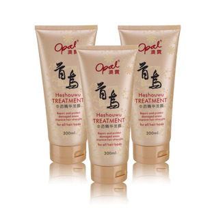  新年 澳宝首乌发膜 控油三件套装 免蒸倒膜 共3支300ml首乌