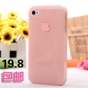  小清新果冻色 iphone4手机壳 iphone4s手机壳 苹果4 保护套 外壳