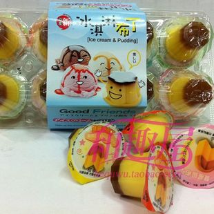  台湾进口零食 优之良品 冰淇淋布丁果冻 新食感 16个装 新08