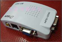 帝特DT-7001 PC-TV视频转换器 VGA转S端子+AV 电视盒