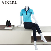 AIKERL艾可儿专柜正品秋冬长袖休闲翻领上衣针织衫3折吊牌价880