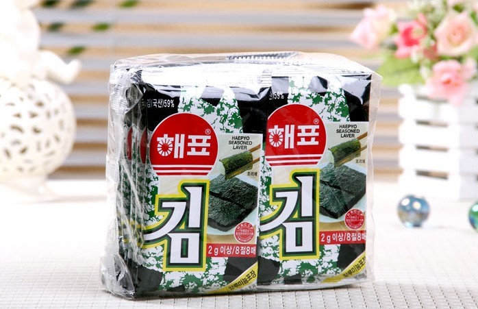 韩国特产 海飘海苔 含碘抗辐射 20g/袋吃了还想吃哦