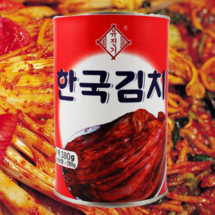  韩国进口泡菜 地道材料手工韩国泡菜 辣白菜 铁盒装380g（500g）