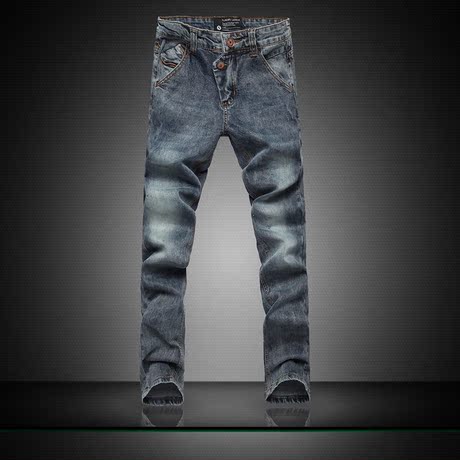 弹力牛仔裤男修身牛仔裤男小裤脚小脚裤男士小