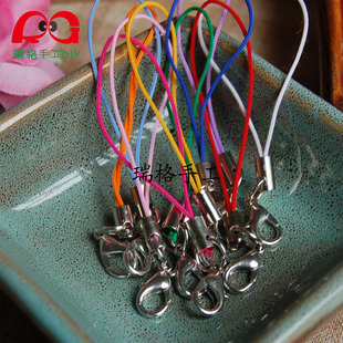  瑞格ZAKKA流行时尚手工DIY饰品 带龙虾扣带圈手机绳手机链配件