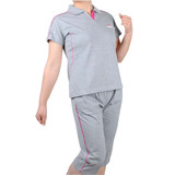 夏季雅鸾958中年女装/中老年运动服套装/妈妈装/纯棉运动衣 加肥