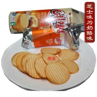  [书生海味店] 韩国进口好丽友炭碳烤薯片(奶酪味、原味)60g(82)