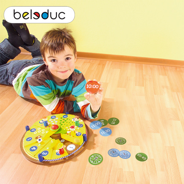 六一节礼物 德国贝乐多beleduc 快乐时钟 创意 儿童早教益智玩具
