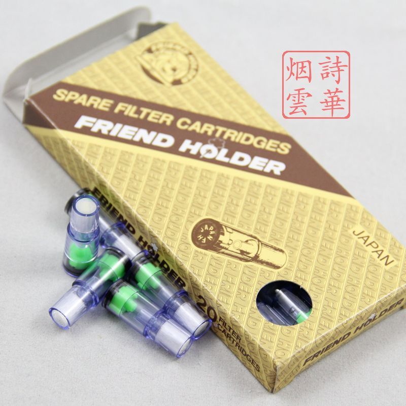 Original Japan Friends of smoke Cigarette holder Dedicated Double Filter element 100# Smoke core 20 Capsulesin the ZIPPO/Swiss Army Knife/Glasses , Smoking , Mouthpiece category - from Buy2taobao.com to provide professional Taobao agent buy service