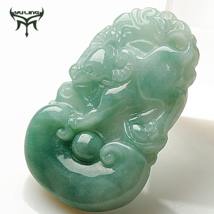  玉领翡翠生肖吊坠玉鼠牛虎兔龙蛇马羊猴鸡狗猪A货三合012
