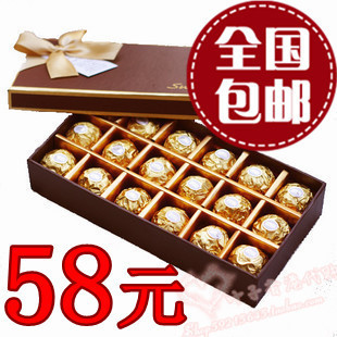  包邮 香港代购意大利进口费列罗巧克力18粒礼盒装 批发 生日礼物